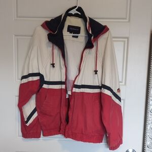 Vintage GANT Red and White Rain/Wind Jacket